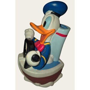 Donald Duck Rubber Coin Bank 7 x5.5" Tall